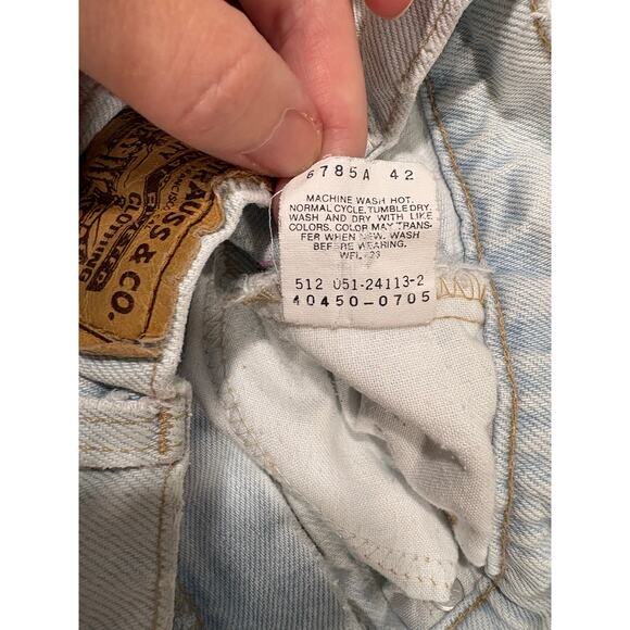 Vintage 90s 550 Levi’s Light Wash Denim Straight Leg Jeans Kids Size 9 Slim - Picture 4 of 13